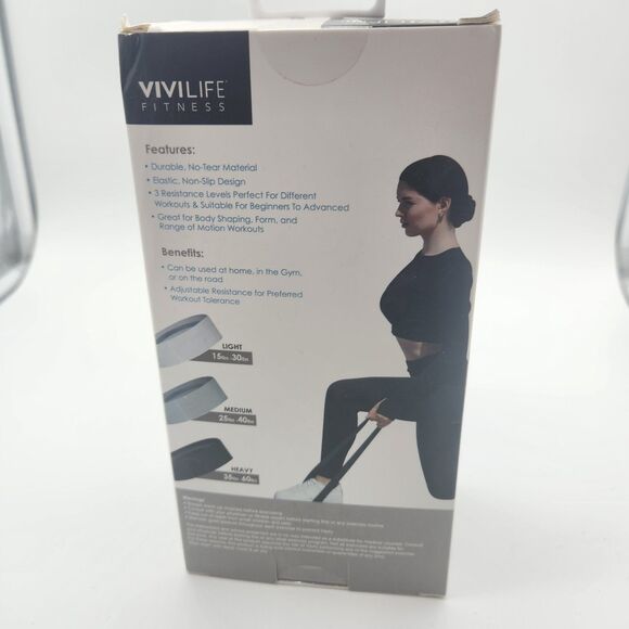 VIVILIFE Fitness Fabric Resistance Bands Set ~ 3 Pack STAY FIT - Picture 4 of 4